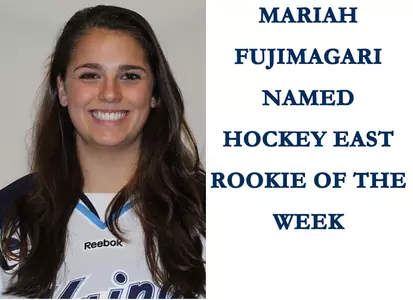 Mariah Fujimagari named Hockey Easy Pro Ambitions Rookie of the Week. Image