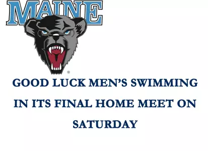 Men Swimming and Diving Seniors will be recognized at their last home meet against Bates. Image