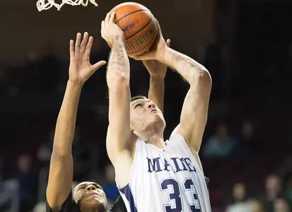 Mackey Records First Career Double-Double but Maine Men's Basketball Falls to Albany, 74-63 Image
