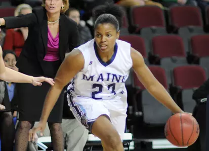 Women's Basketball Locks Up #4 Seed in America East Tournament with 66-62 Victory at New Hampshire Image