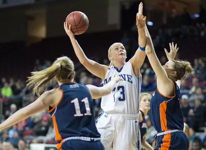 Women's Basketball Advances to Second Round of WBI with 77-47 Rout of Bucknell Image