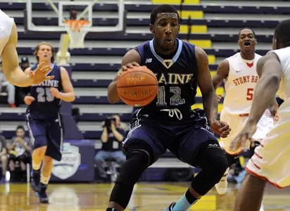 Stony Brook Ousts Maine Men's Basketball From Postseason, 80-54 Image