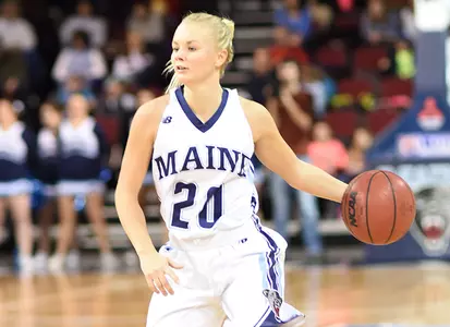 Strong Second Half Leads Women's Hoops over Hartford Image