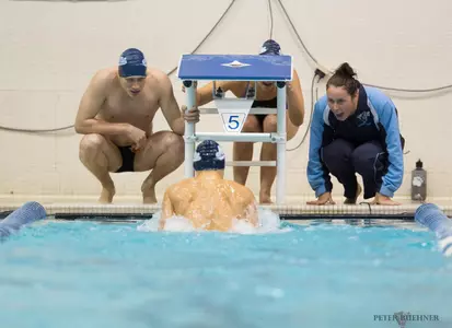England and Sundquist Lead Men's Swimming at Bryant Image