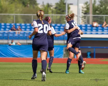 Soccer Defeats Stony Brook 2-0, Clinches Spot in America East Playoffs Image