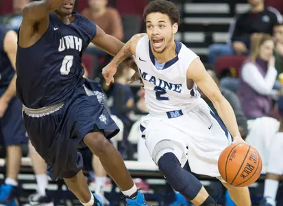 Kevin Little Scores 17 But Maine Men's Hoops Falls at Vermont, 68-49 Image
