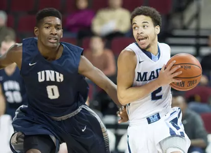 Little's Big Performance Leads Maine Men's Hoops Over Binghamton, 67-64 Image