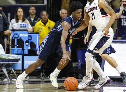 Men's Basketball Falls in Regular Season Finale at Binghamton Image