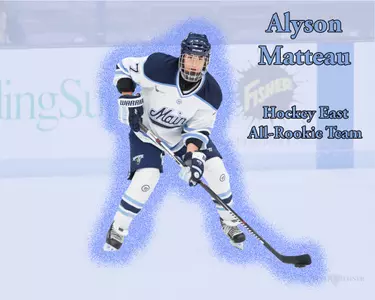 Alyson Matteau selected to Hockey East All-Rookie Team, Rookie of the Month Runner-Up Image