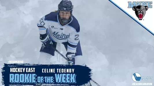 celine tedenby hockey east rookie of the week