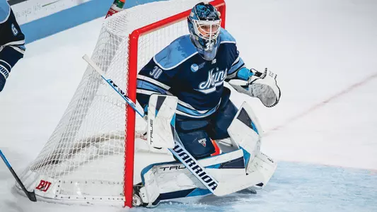 Albin Boija in net at Boston University.