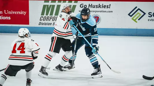 Taylor Makar plays against Northeastern.