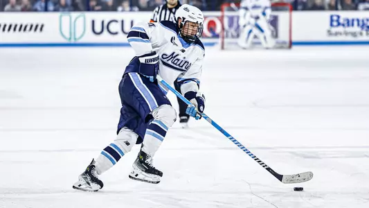 Brandon Holt with the puck.