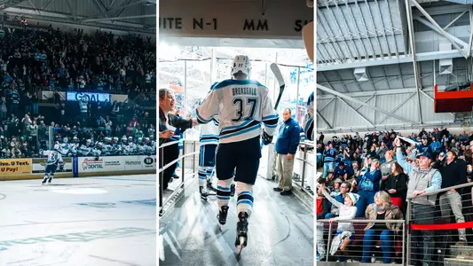 Three maine men's hockey photos