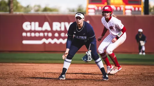 Anna Margetis gets ready to field a ball.