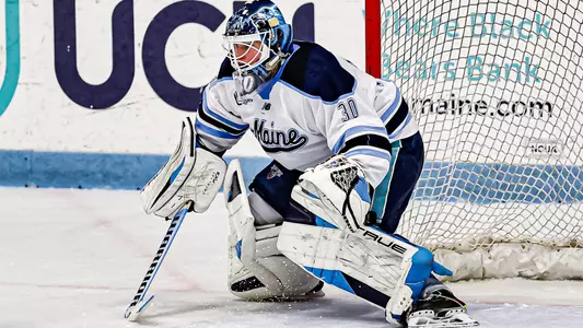 Albin Boija gets ready to make a save.