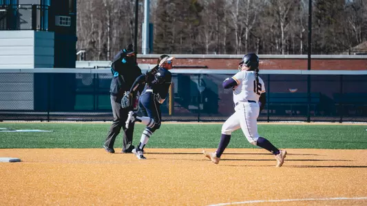 Krista Francia throws the ball.