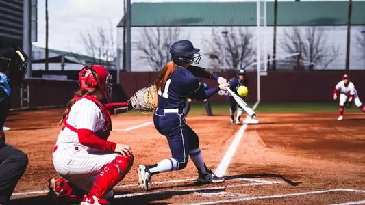 Katie Jo Moery hits the ball.
