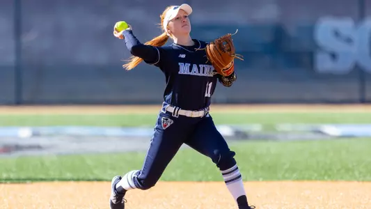 Katie Jo Moery throws the ball.