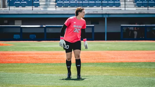 Grace Wilson in goals