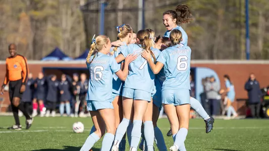 Maine soccer celebration