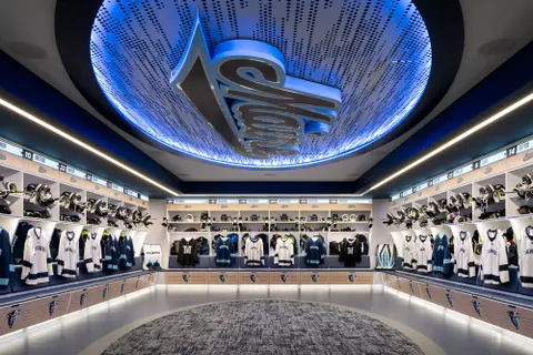 Women's Hockey Locker Room
