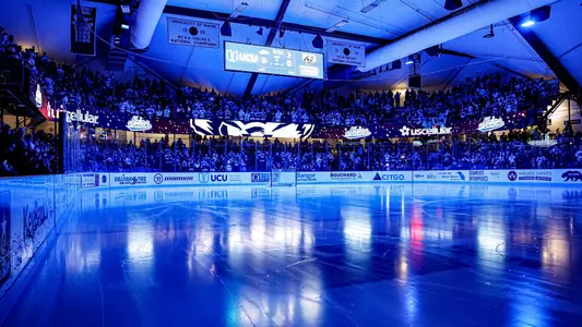 Wide shot of Alfond Arena