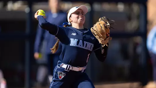 Kylie Hernandez throws the ball.