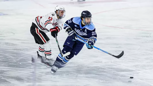 Harrison Scott skates up the ice.