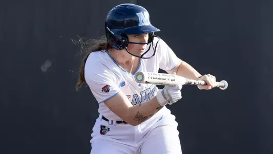 Kyrah Haba-Dailey goes to bunt.