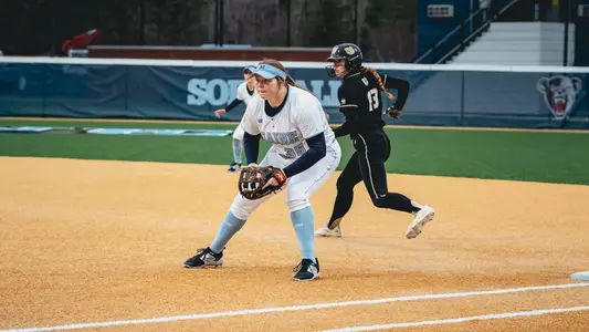 Nora Campo at first base.