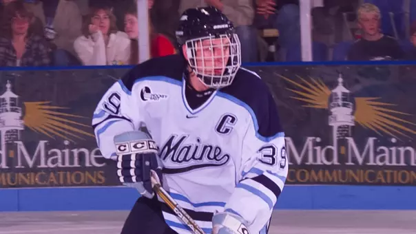 Cory Larose skates at Alfond Arena