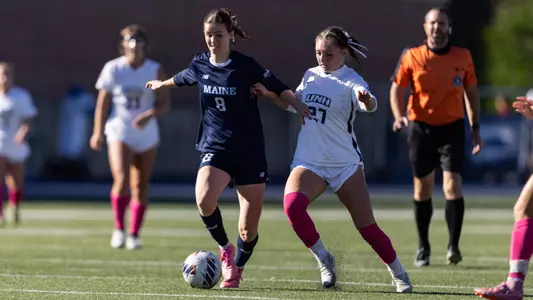 DURHAM, NH – OCTOBER 18: UNH Women’s Soccer plays thr University of Maine Black Bears at the Wildcat Stadium on October 18, 2026 in Durham, New Hampshire. (Photo by Alex Miller)
