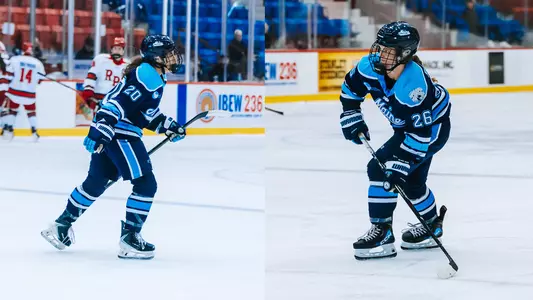 Side by side of Mackenzie Podewell and Kendall Sundby in action
