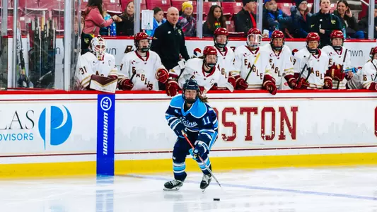 Isabelle Michaud Skates with Puck