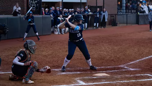 Alli Goetz at bat