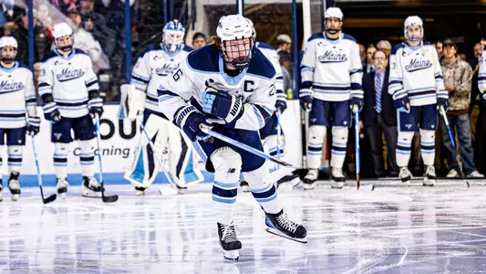 Thomas Freel skates towards the blue line.