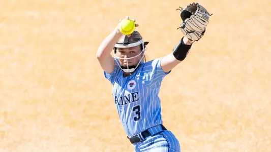 Kyla Brogan throws a pitch.