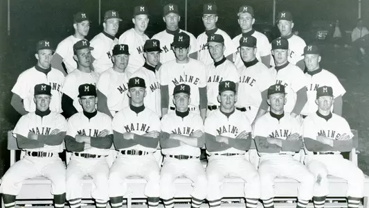 Team photo of the 1964 baseball team.