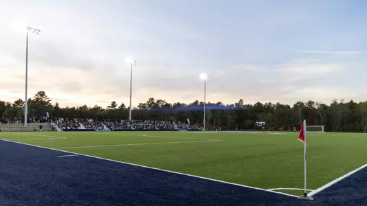 Full field, full stands wide shot of New Balance Soccer Complex.