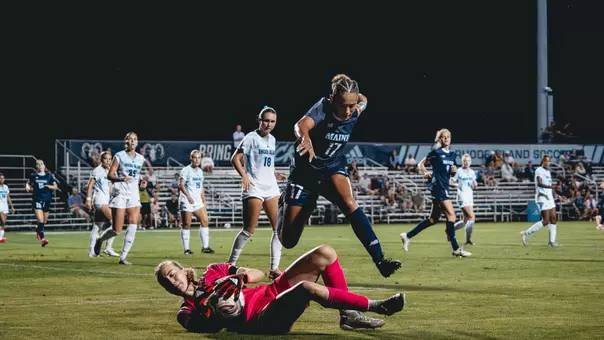 Isabelle Meadows in action at URI.