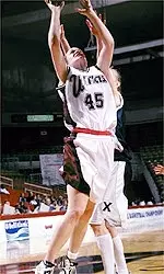 Alison MacFarland and Massachusetts fell to No. 12 Rutgers, 66-52.