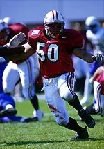 Senior linebacker Kole Ayi is one of the top candidates for the Buck Buchanan Award.