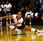 Lymarie Llovet had a career-high 26 kills as the Minutewomen stayed alive in the playoff hunt with a 3-2 win at Temple on Saturday.