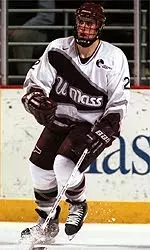 Junior defenseman Randy Drohan and the Minutemen host regional rival UConn, Thursday night Nov. 16, at the Mullins Center.