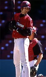 Nick Gorneault and the Minutemen open the 2001 season on March 2 at Oral Roberts.