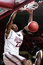 Chris Kirkland dunks for two of his 26 points in the 82-48 win over LaSalle Wednesday night.