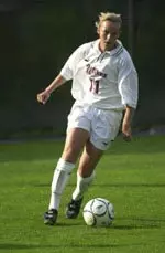 Senior Kathleen Machamer had three assists in the victory over St. Bonaventure.