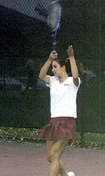 Sophomore Jafra Depontes and the Minutewomen will resume their spring schedule on Feb. 9, 2002.