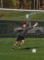 Senior goalkeeper Bryan O'Quinn posted his 15th career shutout in UMass shootout victory in the championship game of the 2001 Atlantic 10 Tournament.